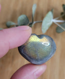 Labradorite mini hearts - large