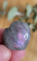 Labradorite mini hearts - small