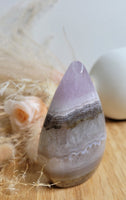 Agate with Amethyst flame