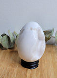 White Plume Agate Egg
