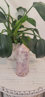 Pink amethyst flower agate tower B